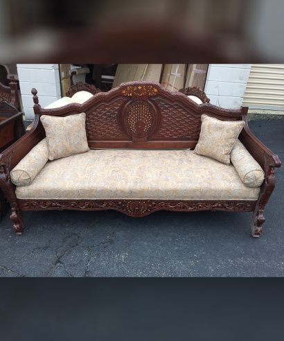 wooden sofa